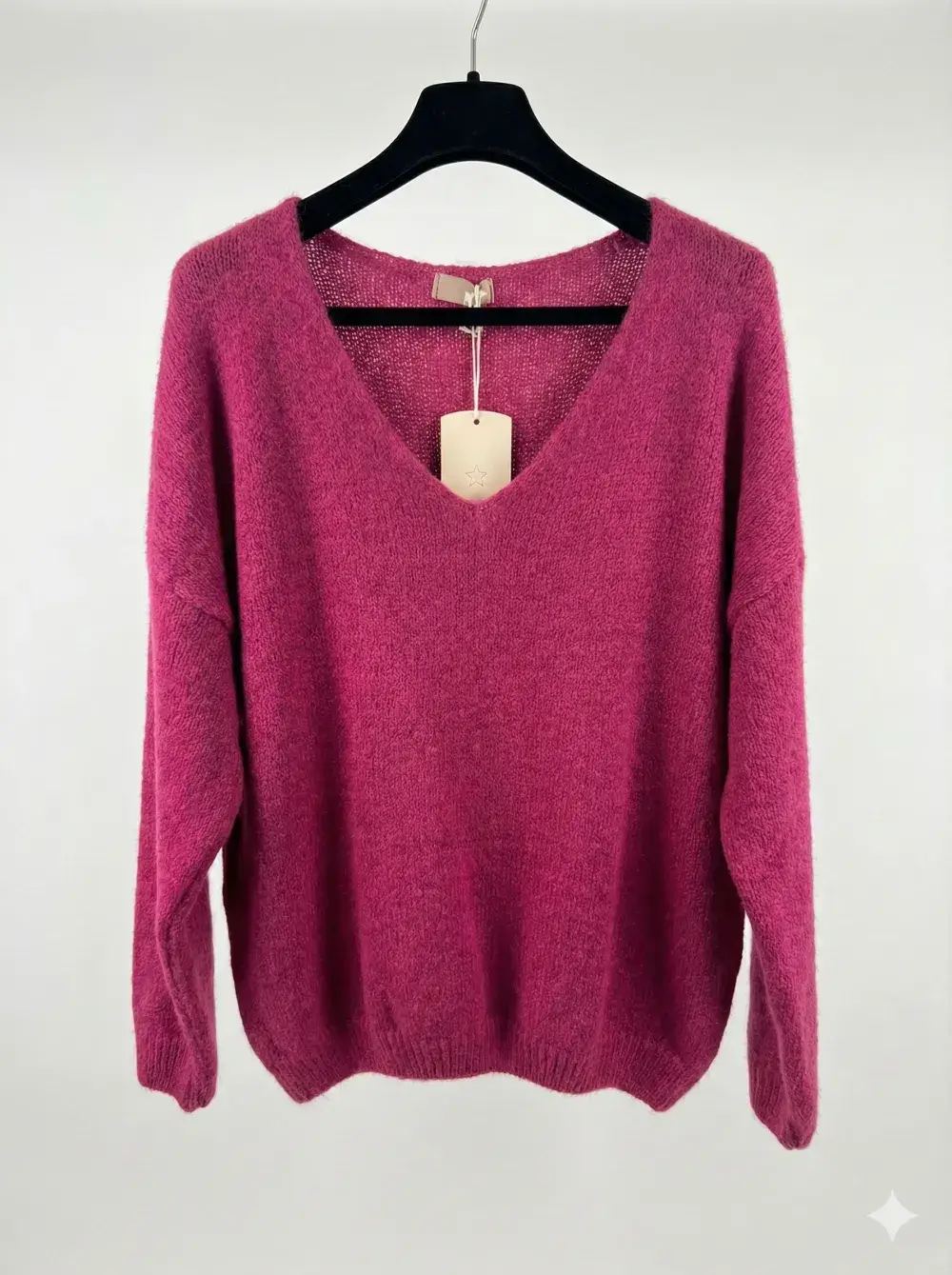 Mimi & Gogo - Vente Pull en maille – femme - Pull uni basique @20127_uni40