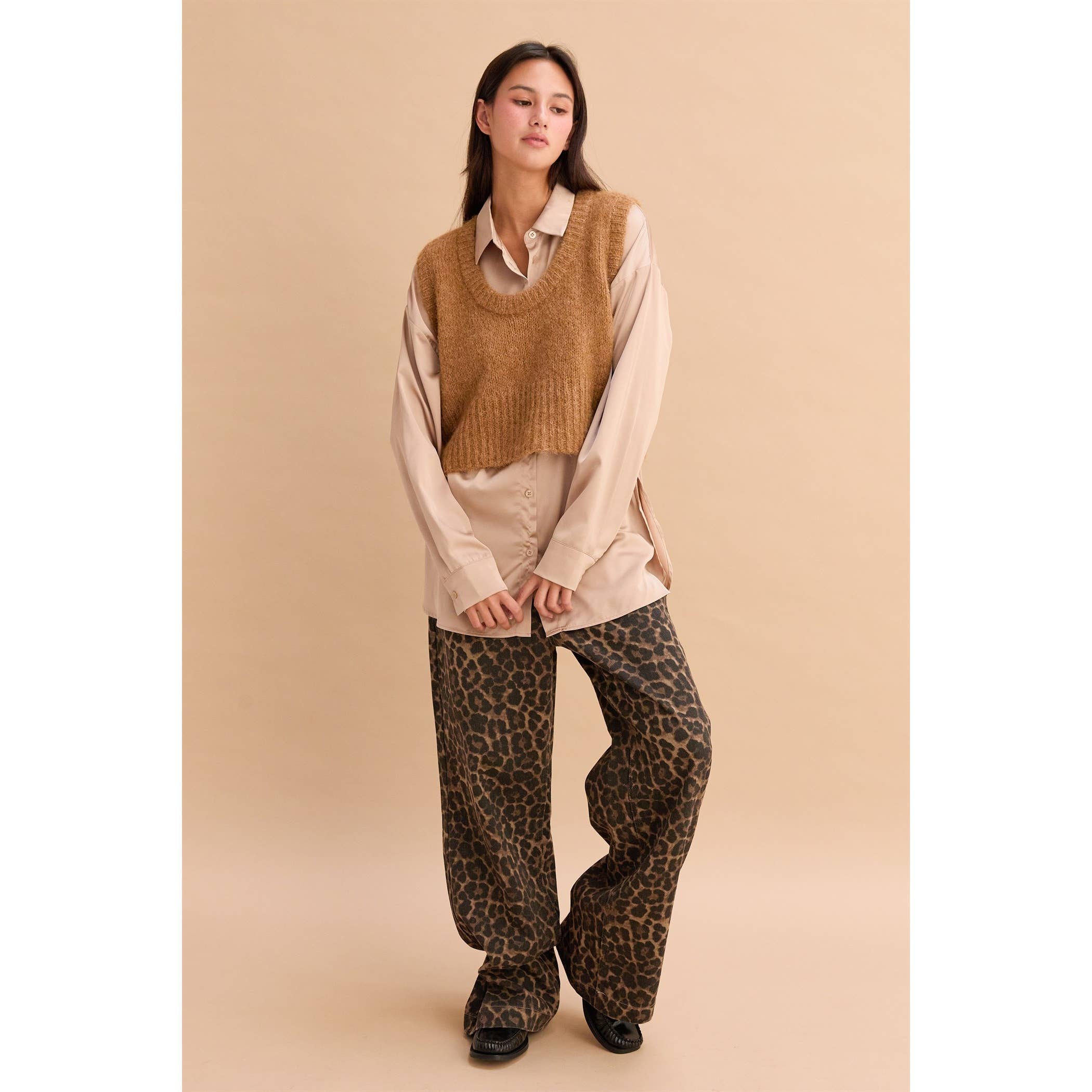 HYFVE - Venta al por mayor Blusa - Mujer - Camisa de satén de manga larga y corte holgado26