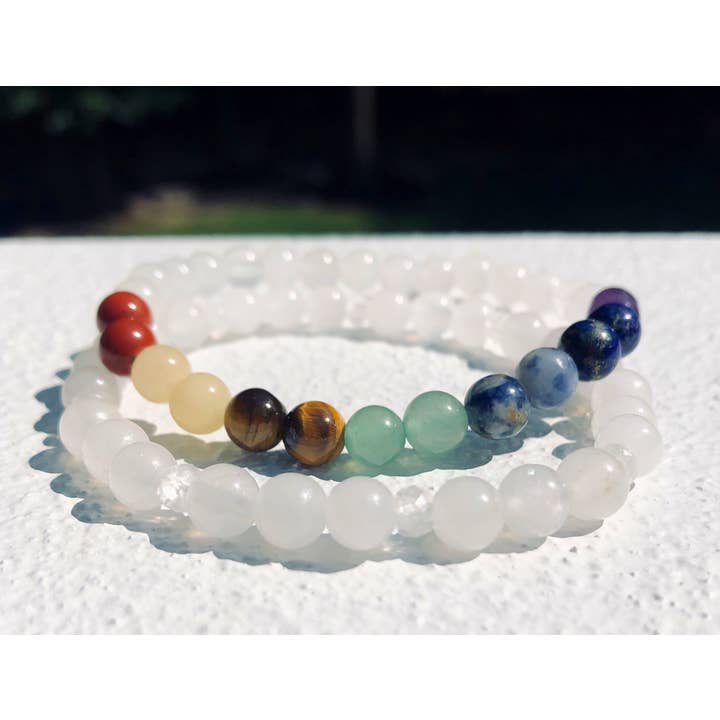 Chakra-Armband, Mondsteinarmband, Stapelbare Armbänder für den Großhandel von Stone+Sage