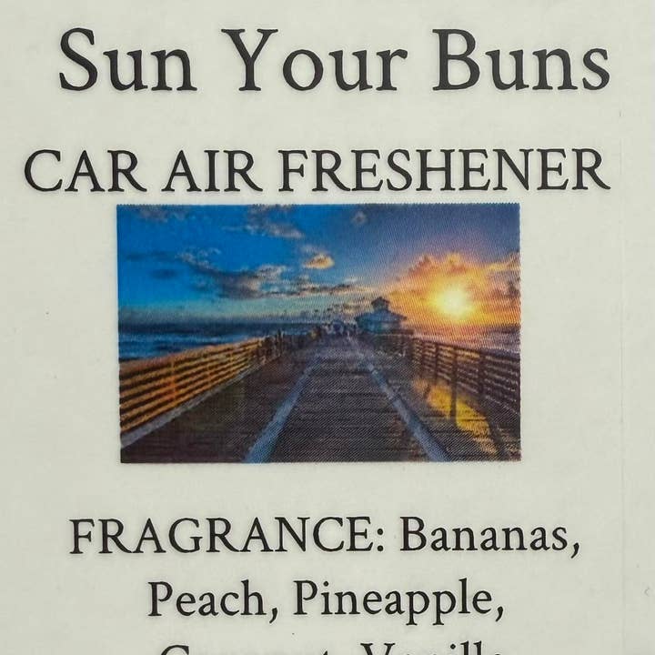 Ambientador para coche Sun Your Buns para venta al por mayor de Crafted Mayhem