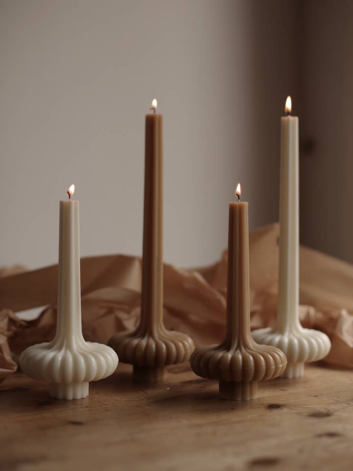 Ella Natural Soy Pillar Candle for wholesale by Studio Billie