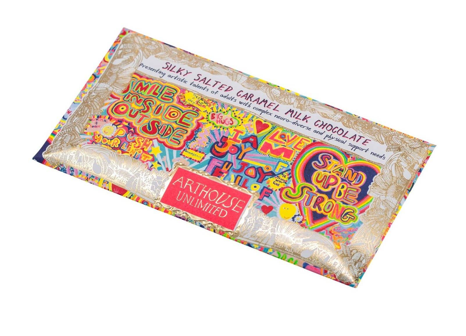 ARTHOUSE Unlimited - Wholesale Chocolate - Full of Joy, Silky Milk Salted Caramel Chocolate Bar4