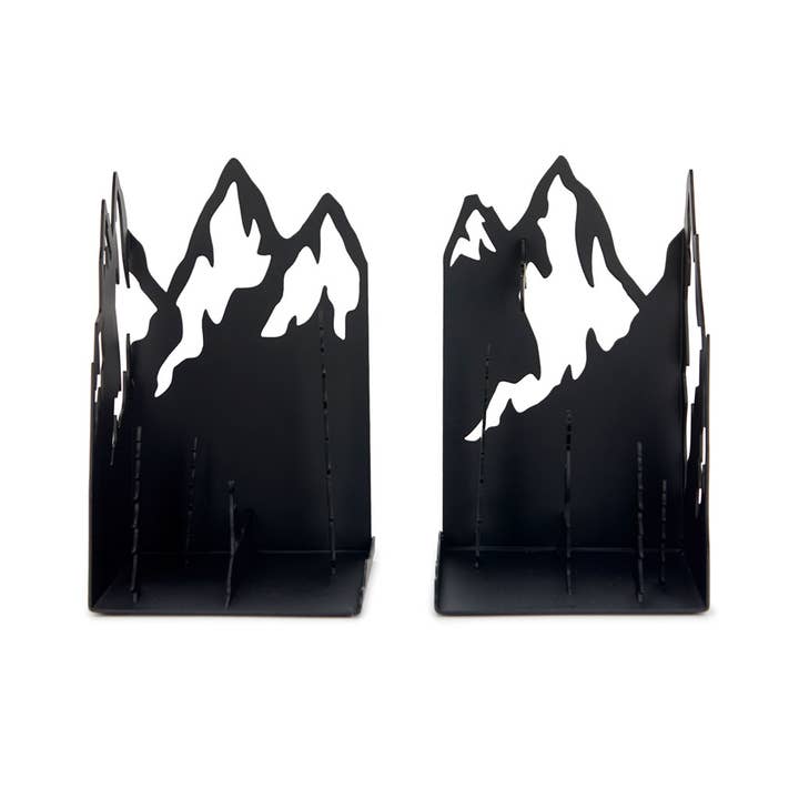 Balvi - Wholesale Bookend - Bookends, Mountains, black, metal4