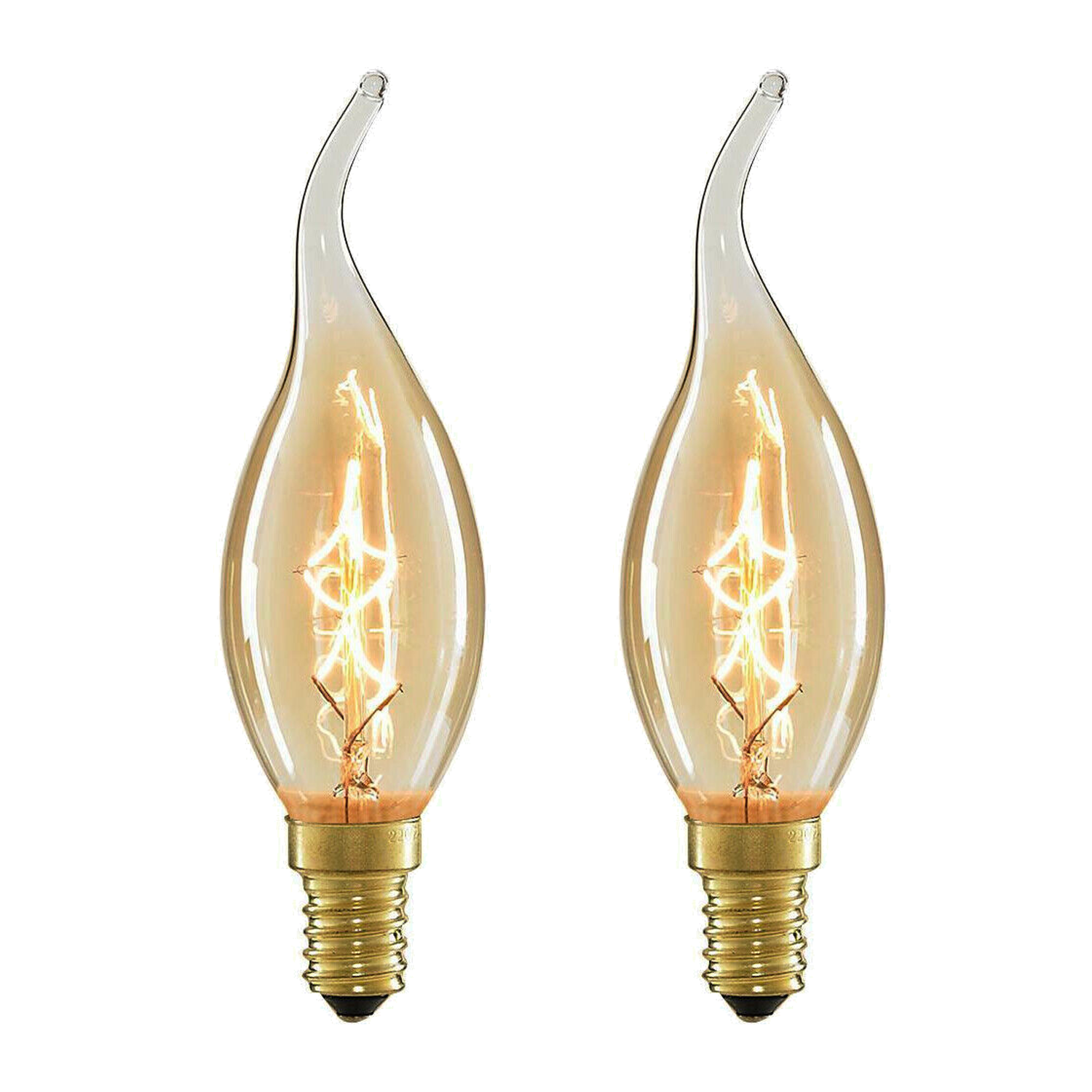 Ledsone – Engroshandel Pære – 2-pak E27, B22, E14 LED Edison Dæmpbar Vintage Amber Glas Varm hvid 2700K Pærer~40862