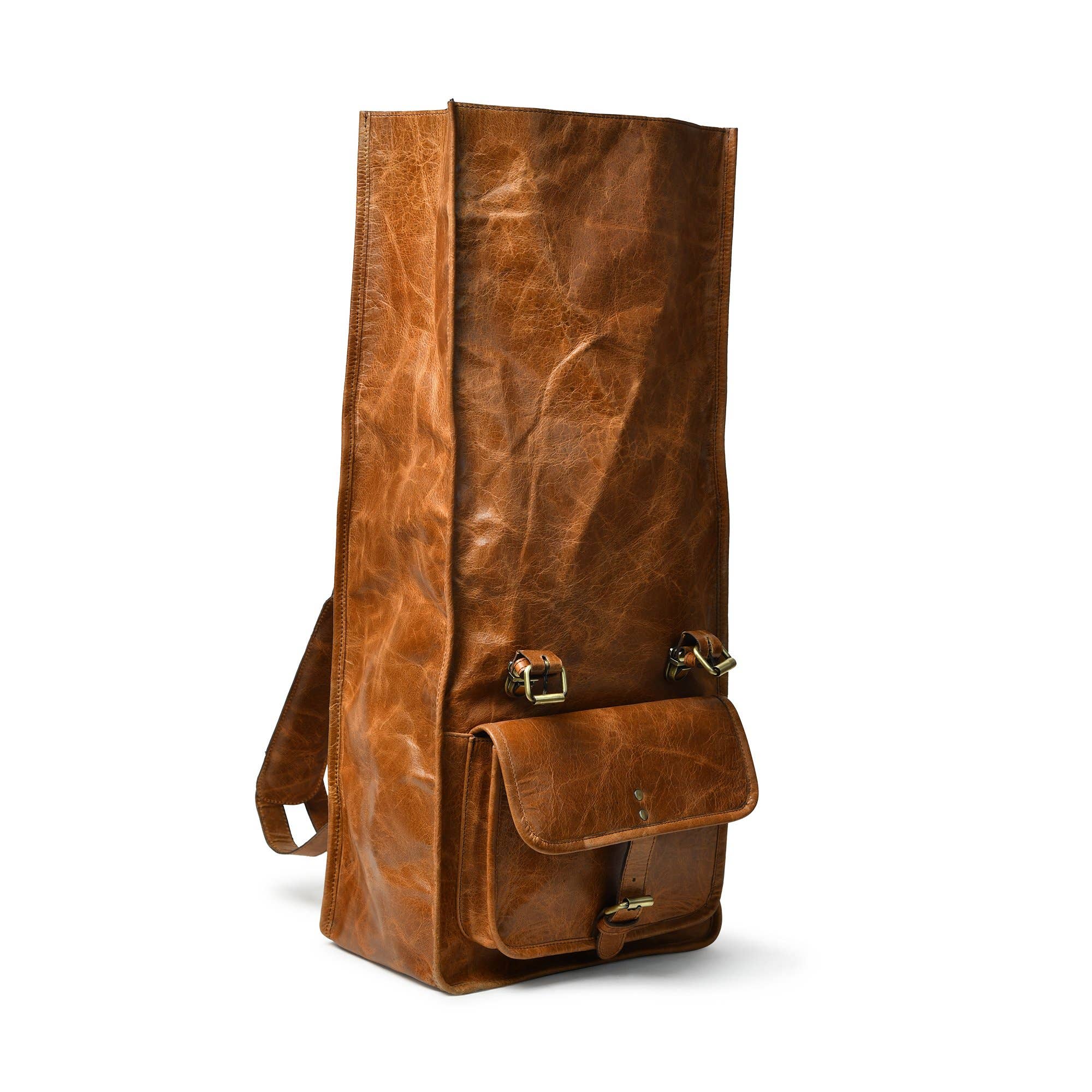 Dotch Leather - Vente Sac à dos – homme - Sac à dos en cuir à fermeture roulante DuVall - Tan4