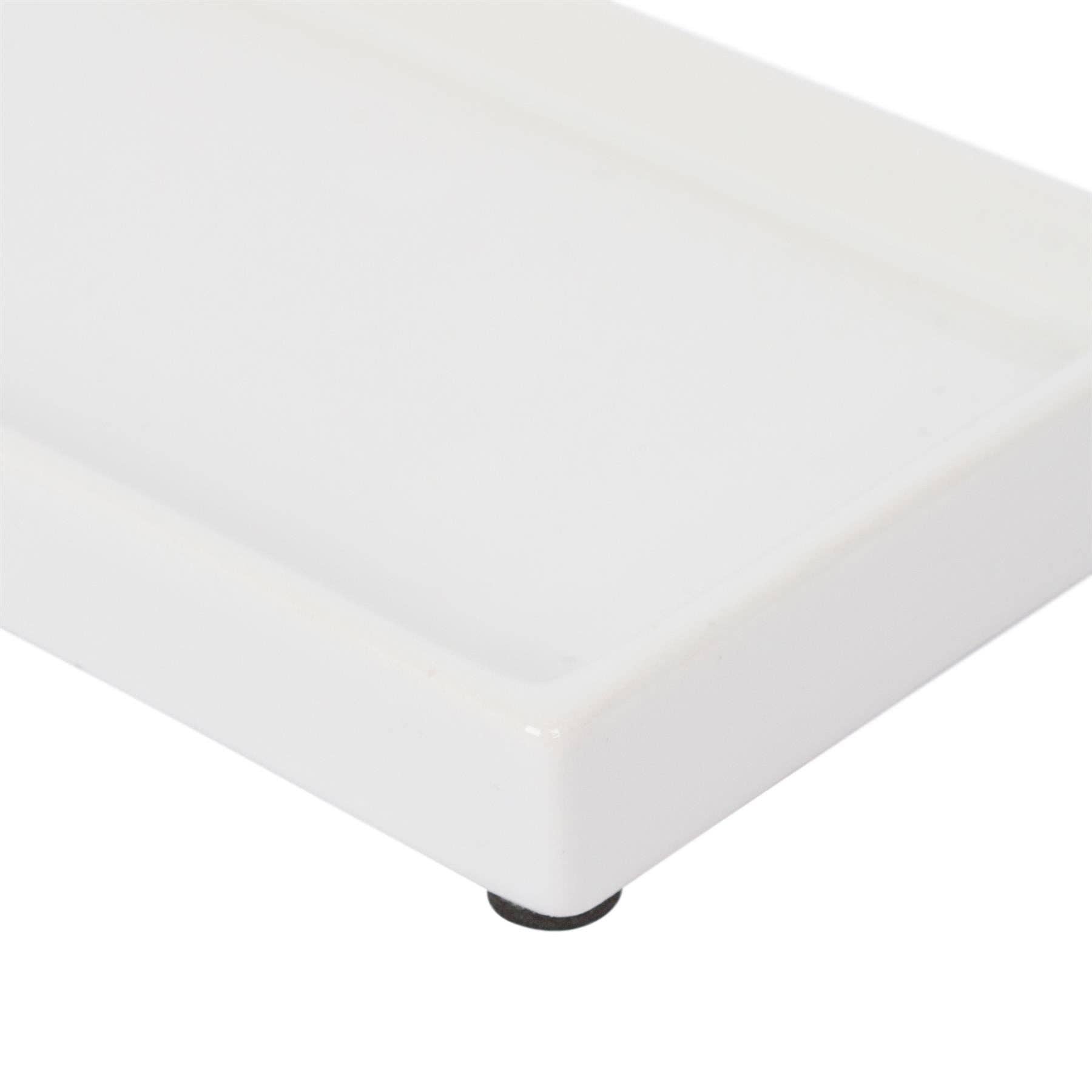 Rinkit Ltd - Wholesale Bath Soap Dish - Ceramic Soap Dispenser Tray - 17cm - White5