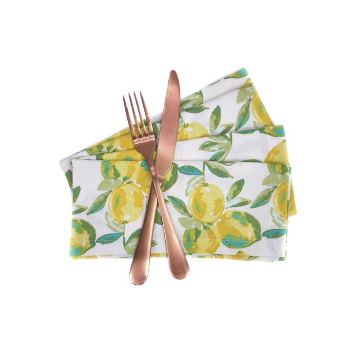 90 West Linen Co. - Wholesale Dinner & Cloth Napkin - Lemon Grove Cloth Napkins, Set of 414