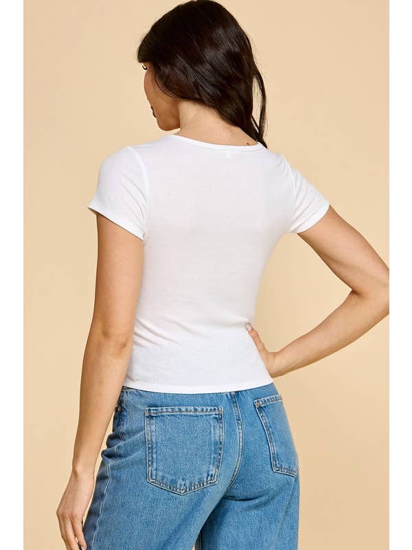 MIO WHOLESALE – Großhandel T-Shirt – Damen – JRUN01 RIPPEN-RUNDHALS-TOP14