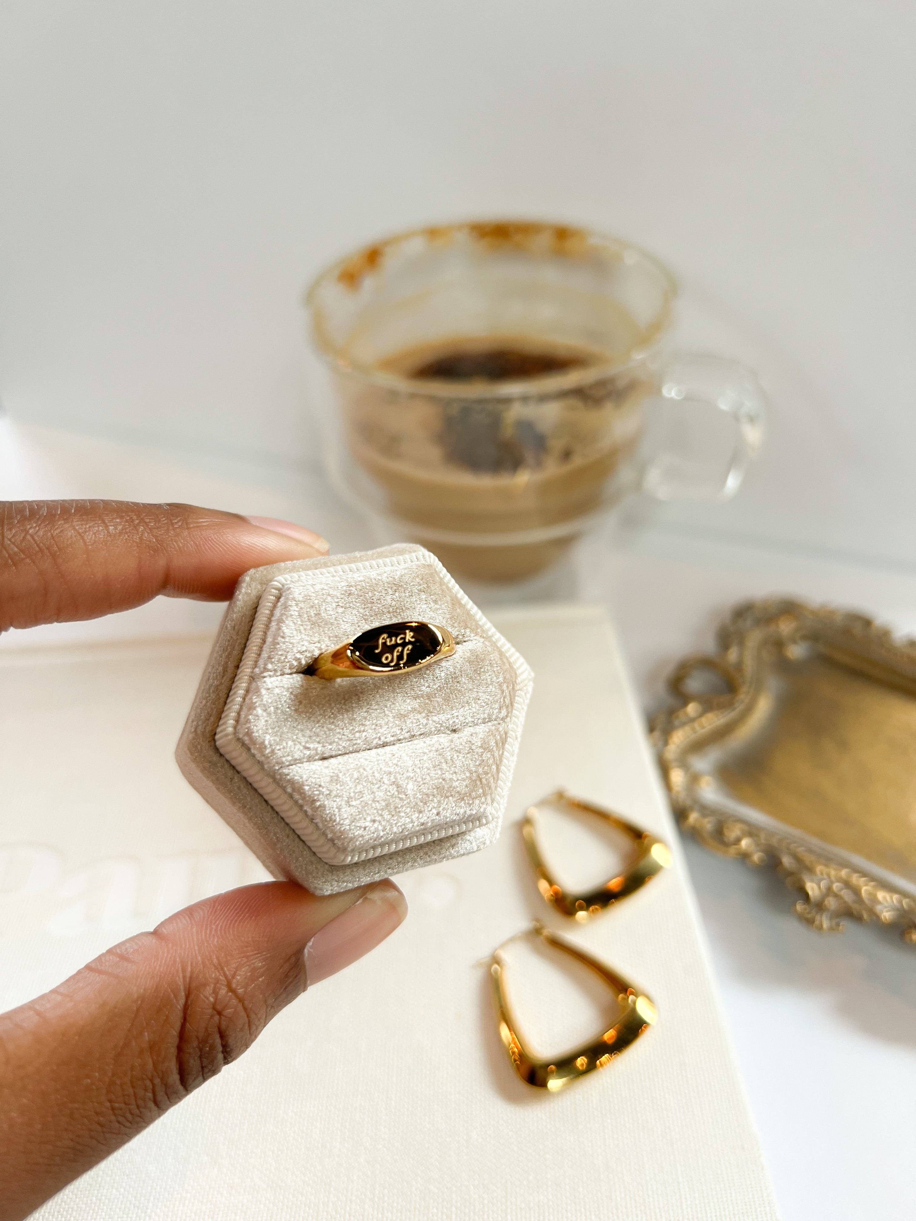 24th & Gold - Wholesale Band/Stacked Ring - F*ck Off Ring5