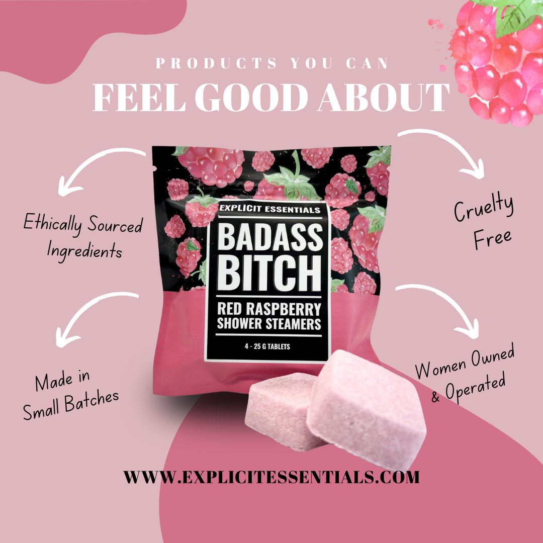 Explicit Essentials - Wholesale Shower Steamer/Bomb - Gifts For Friends, Bad @ss B!tch Shower Steamers  1