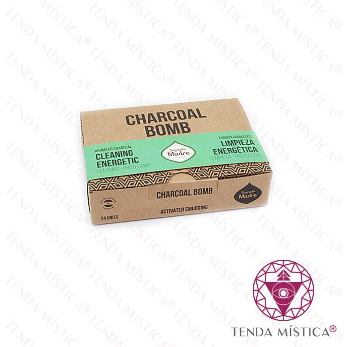 Tenda Mística - Wholesale Meditation Supplies - Sacred Mother Charcoal Bomb 24 Units Energy Cleansing0