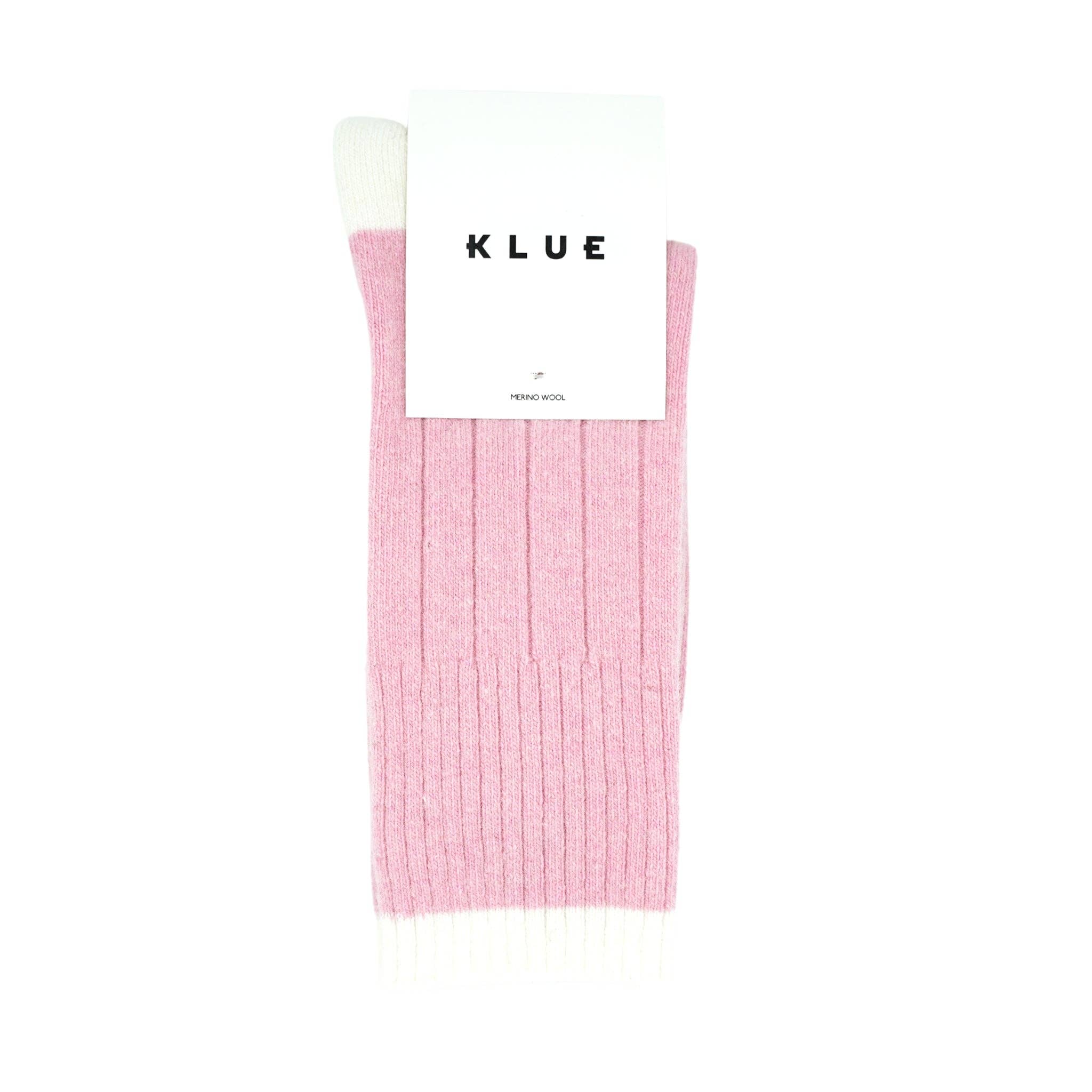 KLUE - Wholesale Socks - Women's - KLUE Merino Wool Banded Socks | Pink2