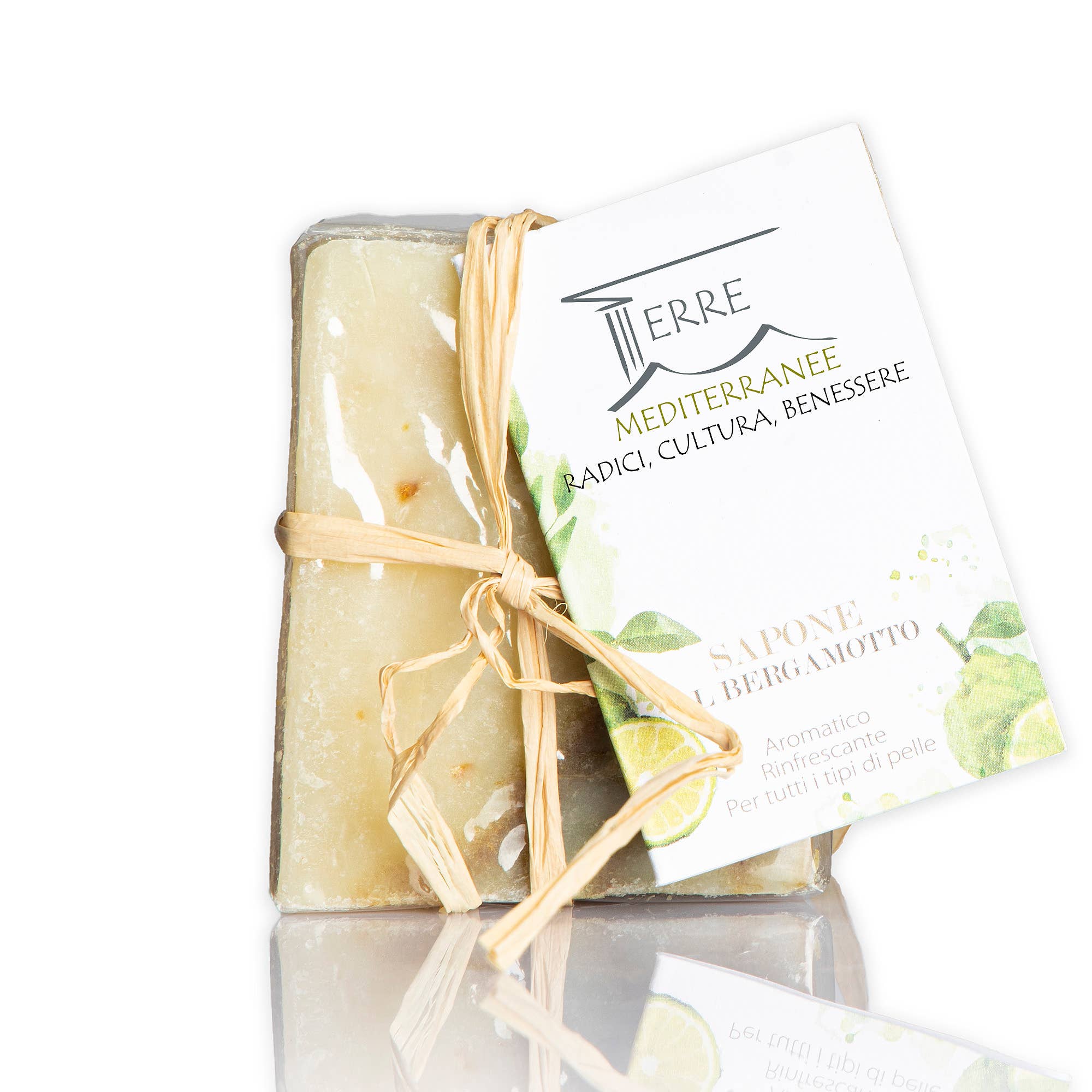 Terre Mediterranee – Großhandel Feste Seife – Bergamotten-Seife aus Kalabrien2