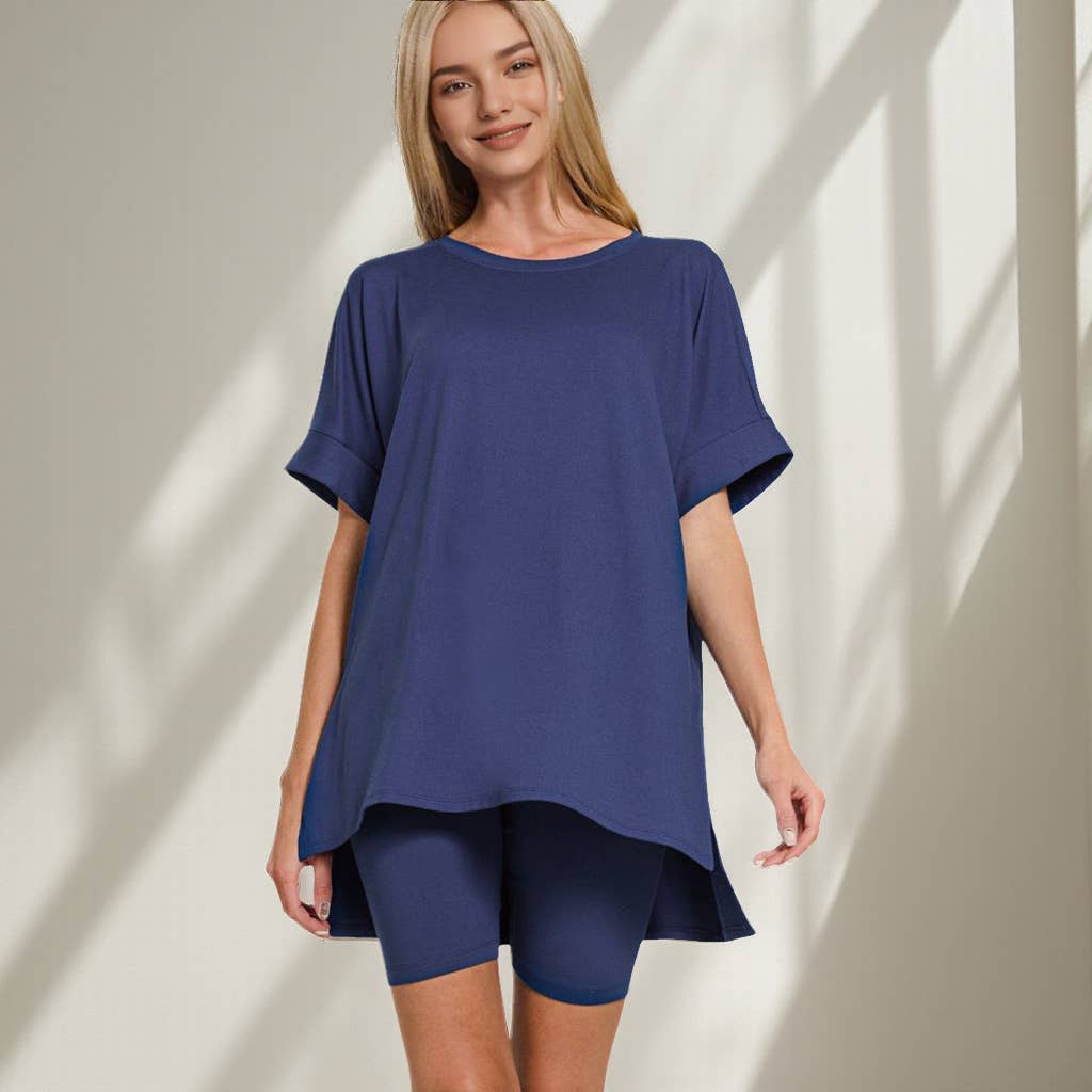 42POPS – wholesale Mjukisset – Dam – .Mikrofibertopp & Bikershorts 2-delat set21