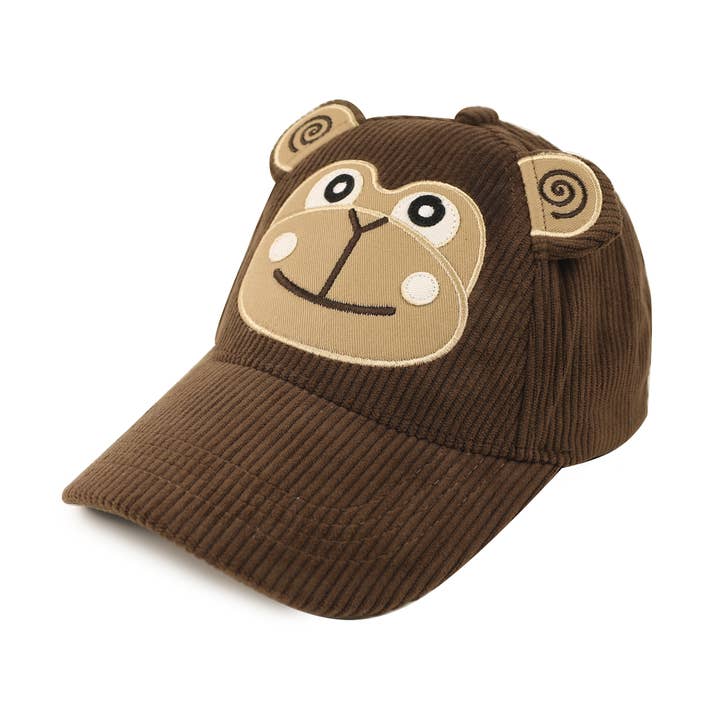 SS26 | ZOOxFJK Kids 3D Cap - Monkey for wholesale by ZOOCCHINI