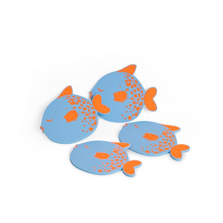 Helio Ferretti - Wholesale Coasters - PACK OF 4 PUFFERFISH COASTERS HF1