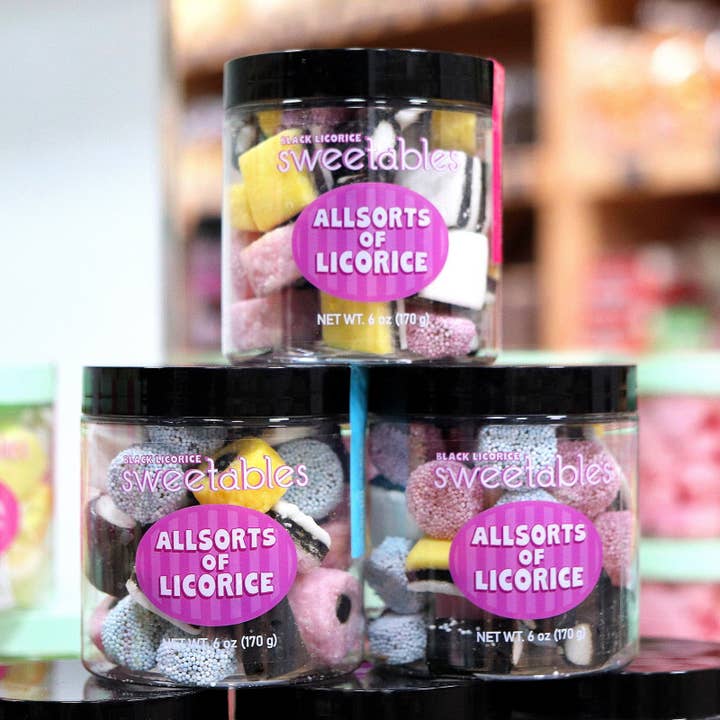 Bocaux de Bonbons Sweetables | Assortiment de Réglisse pour la vente par The Nut Garden, Sweetables, Utah Truffles