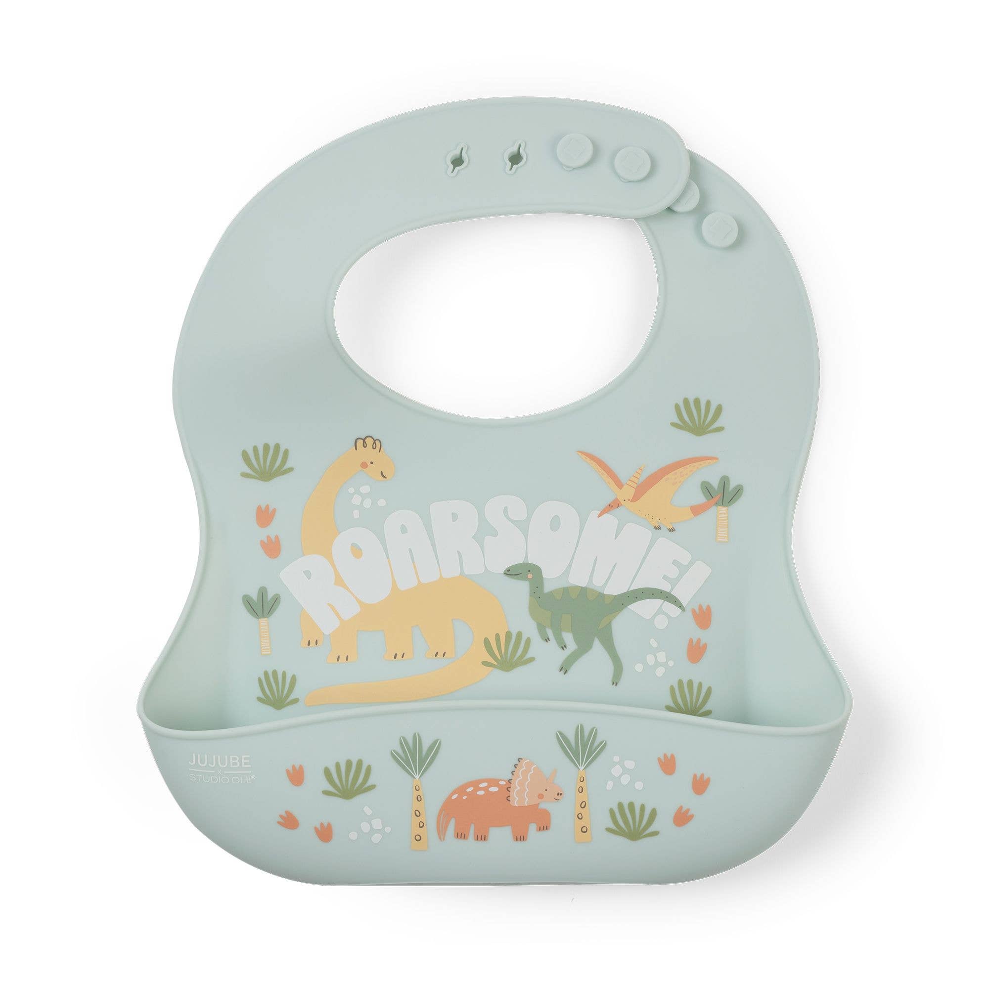 JuJuBe - Wholesale Bib - Baby - Silicone Bib Roarsome1