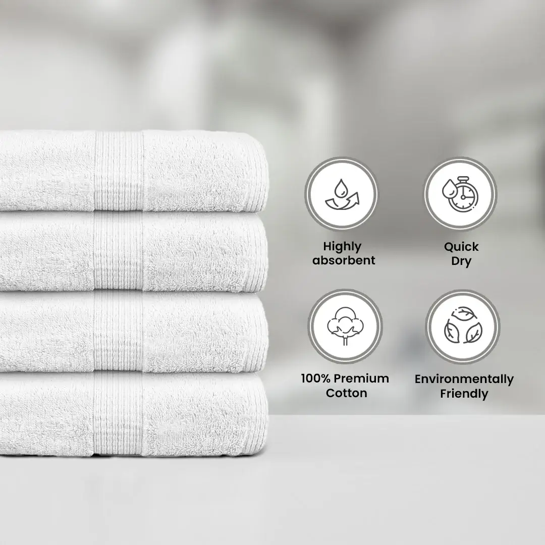 Cottonpassion_US - Wholesale Towel Set - Cotton Bath Towel 12 Pack 430GSM Salon Hand Towel Soft White3