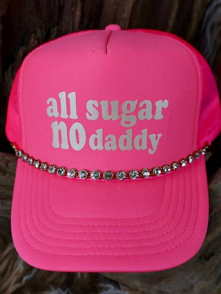 CASQUETTE TRUCKER All Sugar No Daddy PinkGold pour la vente par Keep it Gypsy