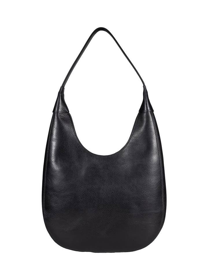 Darien Leren Hobo Tas - Zwart voor wholesale door Ivy Cove
