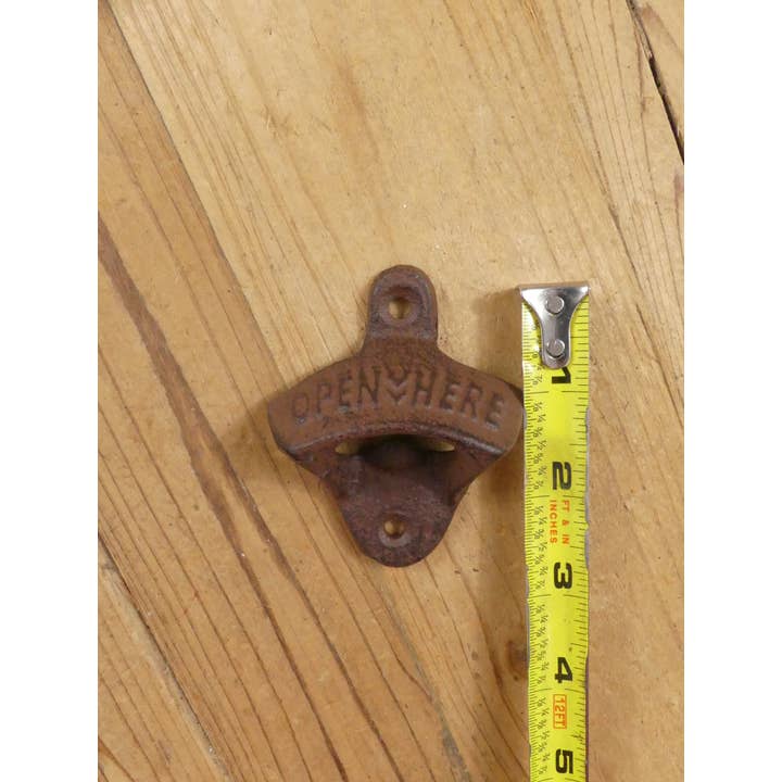 Midwest Craft House - Wholesale Bottle/Wine Opener - "Open Here": A Vintage-Styled Cast Iron Bottle Opener