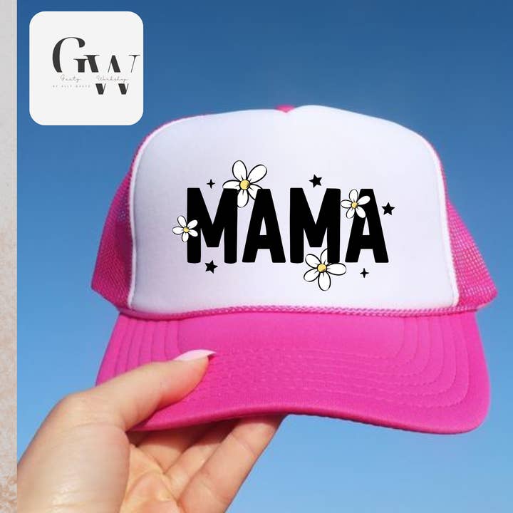 Mama + Daisies Boné Trucker por atacado de Gaetz Workshop