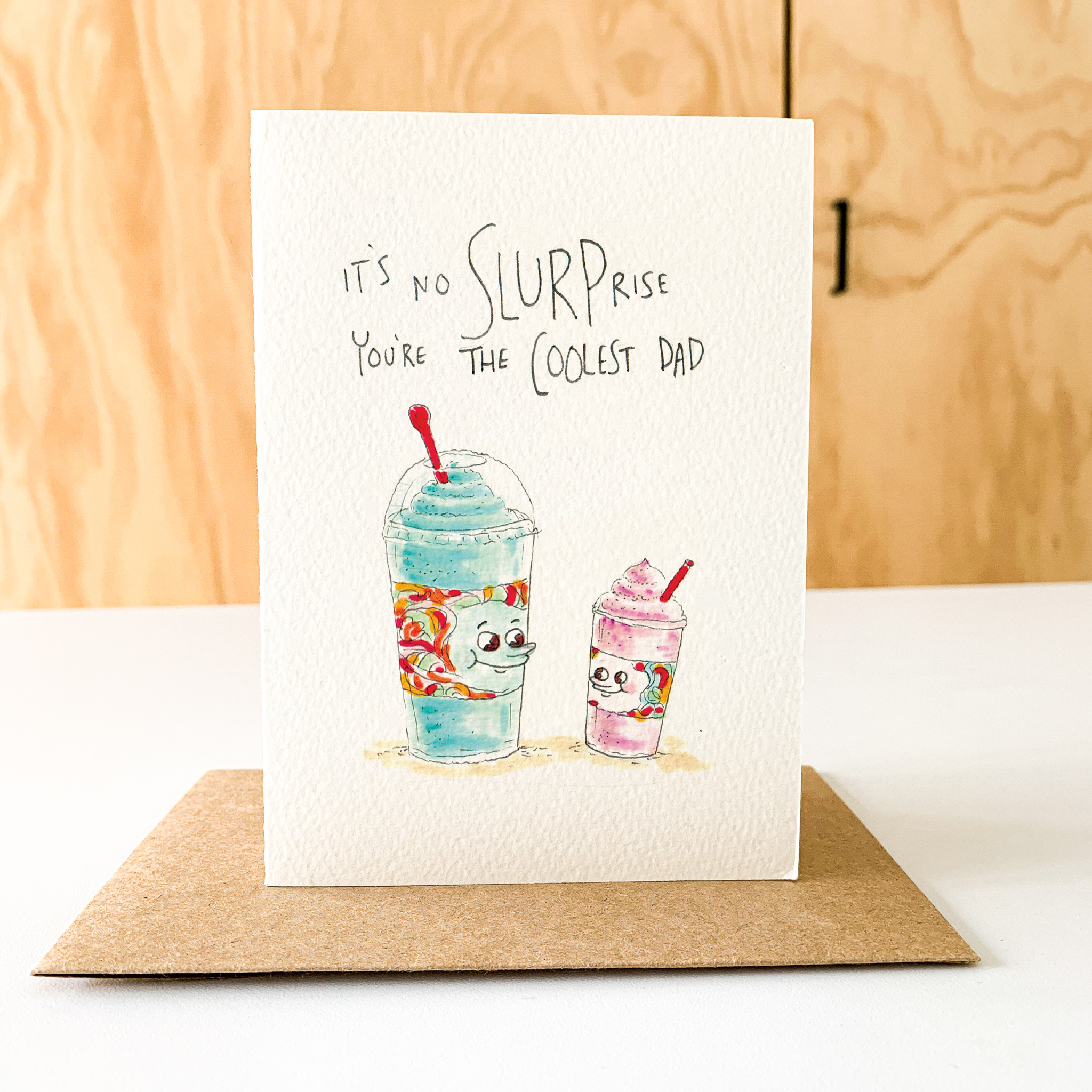 Well Drawn – wholesale Farsdagskort – Det är ingen slurprise, du är den coolaste pappan5