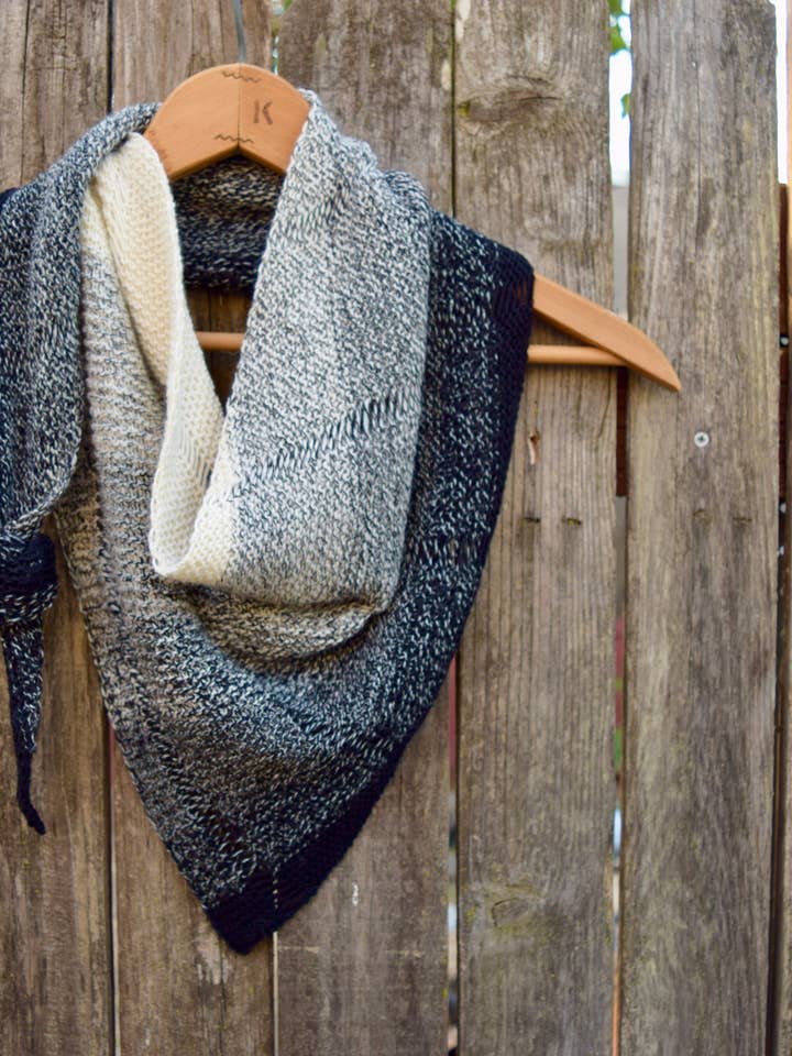 Gradiently Yours Knitting Paper Pattern for wholesale by All Knit Up Designs