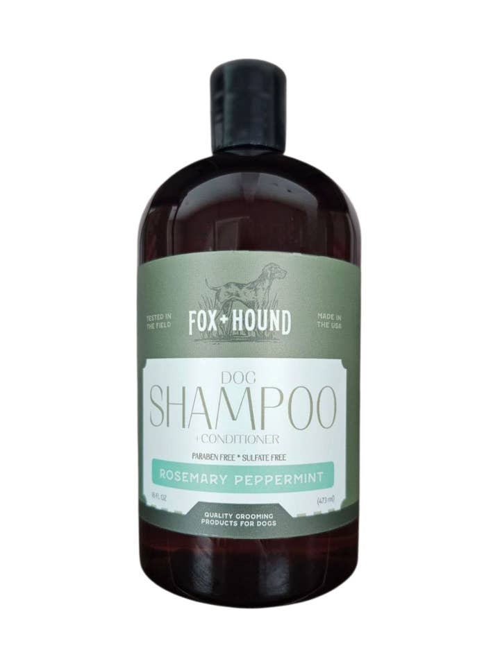 Dog Shampoo + Conditioner ROSEMARY PEPPERMINT Repels Fleas for wholesale by Fox + Hound