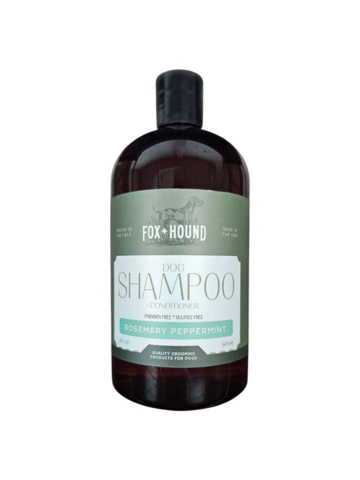 Dog Shampoo + Conditioner ROSEMARY PEPPERMINT Repels Fleas for wholesale by Fox + Hound