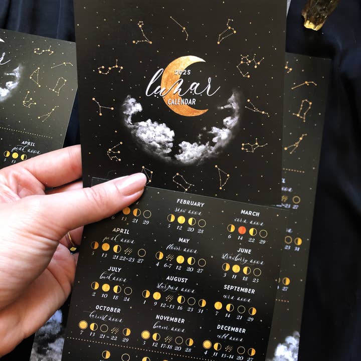 The Flow Design – Großhandel Kalender – 2025 Mondkalender, Mondkalender, Mondphasen 2025