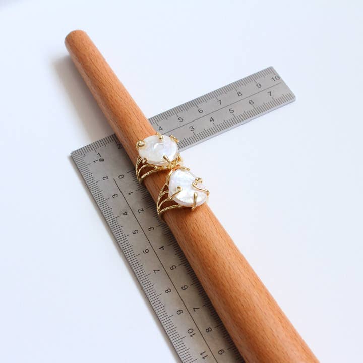 iBijoux - Wholesale Cocktail/Statement Ring - Organic Baroque Pearl Statement Ring (1R06b)6