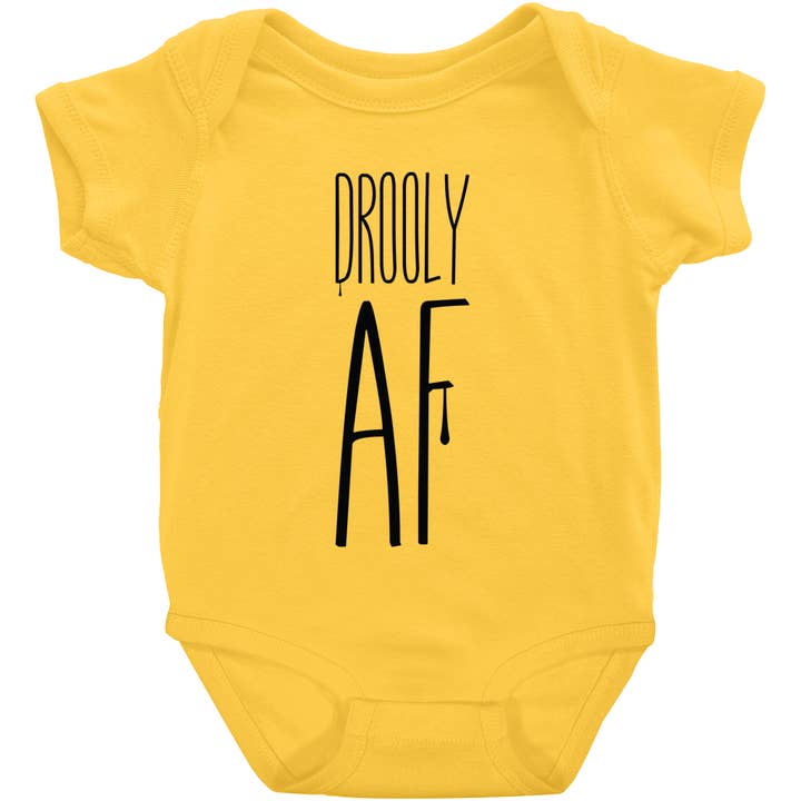 Conception à manches courtes Drooly AF 2 pour la vente par Potty Mouth Tots