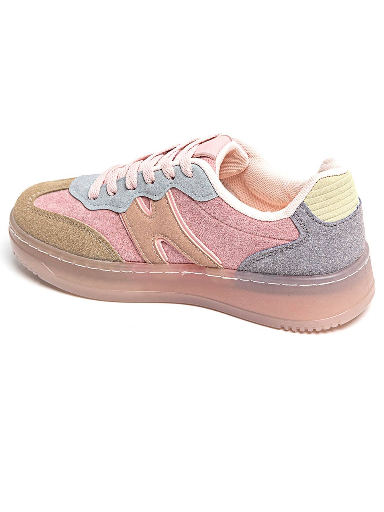 No Doubt Shoes – Engroshandel Lifestyle sneaker - Dame – KLASSISKE GADESKO I KONTRASTFARVER MED SNØREBÅND I IMITERET RUSKIND25