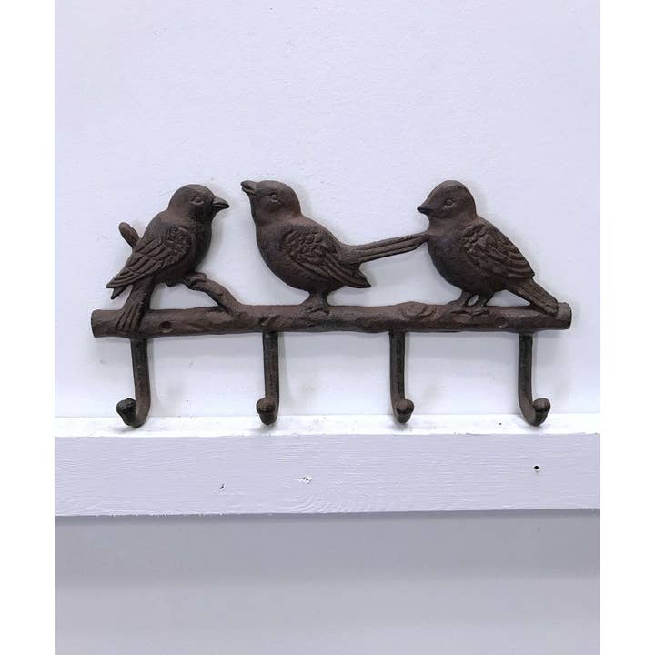 Birdy Cast Iron Wall Hook (4-Hook) for wholesale by inVintage