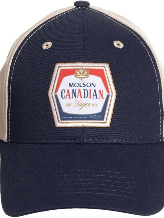 Molson Canadian Classic Label Baseball Hat for wholesale by Calhoun Sportswear