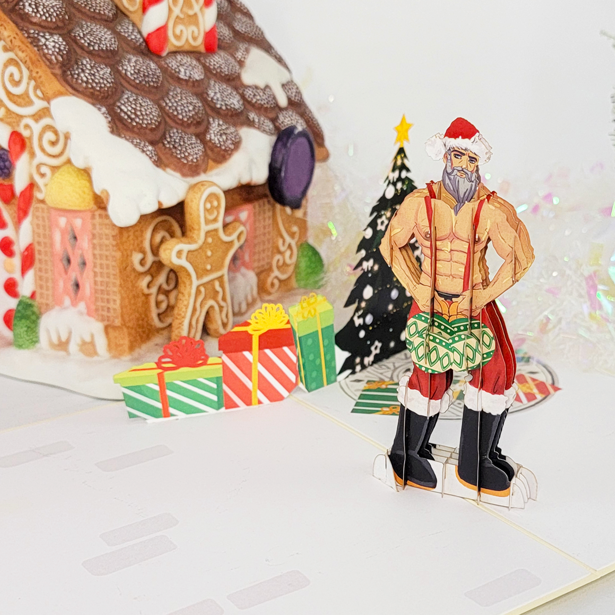 Card Foolery – wholesale Christmas card – Jingle Balls Funny 3D Pop-Up Naughty Christmas Card1