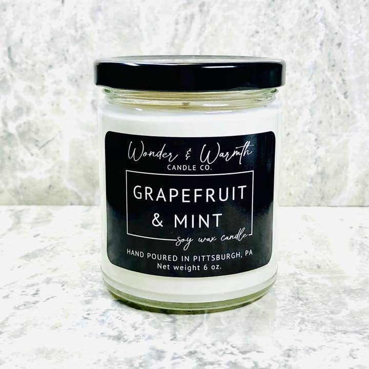 Grapefruit & Mint for wholesale by Wonder & Warmth Candle Co