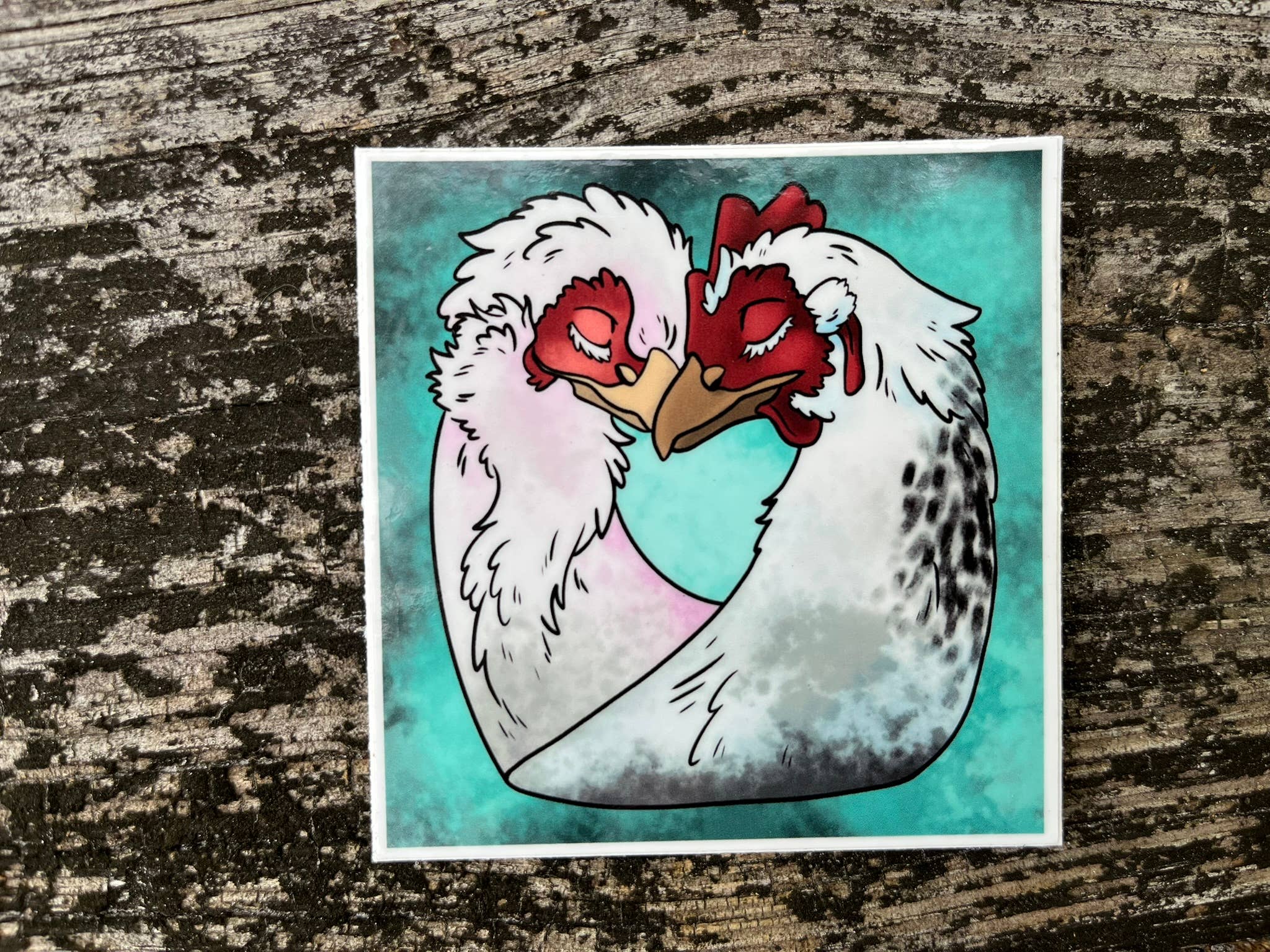 The Empathetic Chicken - Wholesale Phone & Laptop Stickers - Out of this World Chicken Vinyl Die Cut Sticker Pack5