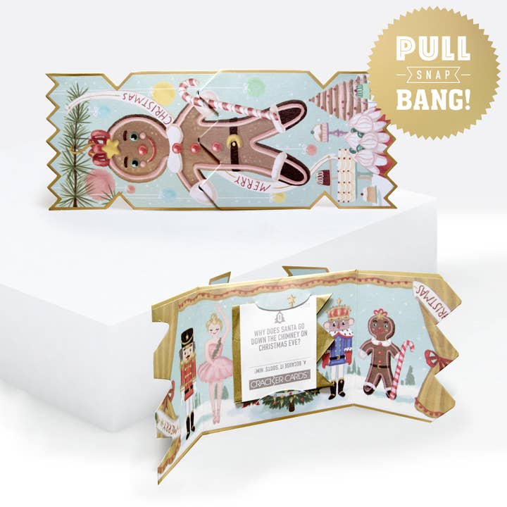 Nøddeknækker Gingerbread Jul Cracker Card for engroshandel hos My Design Collections