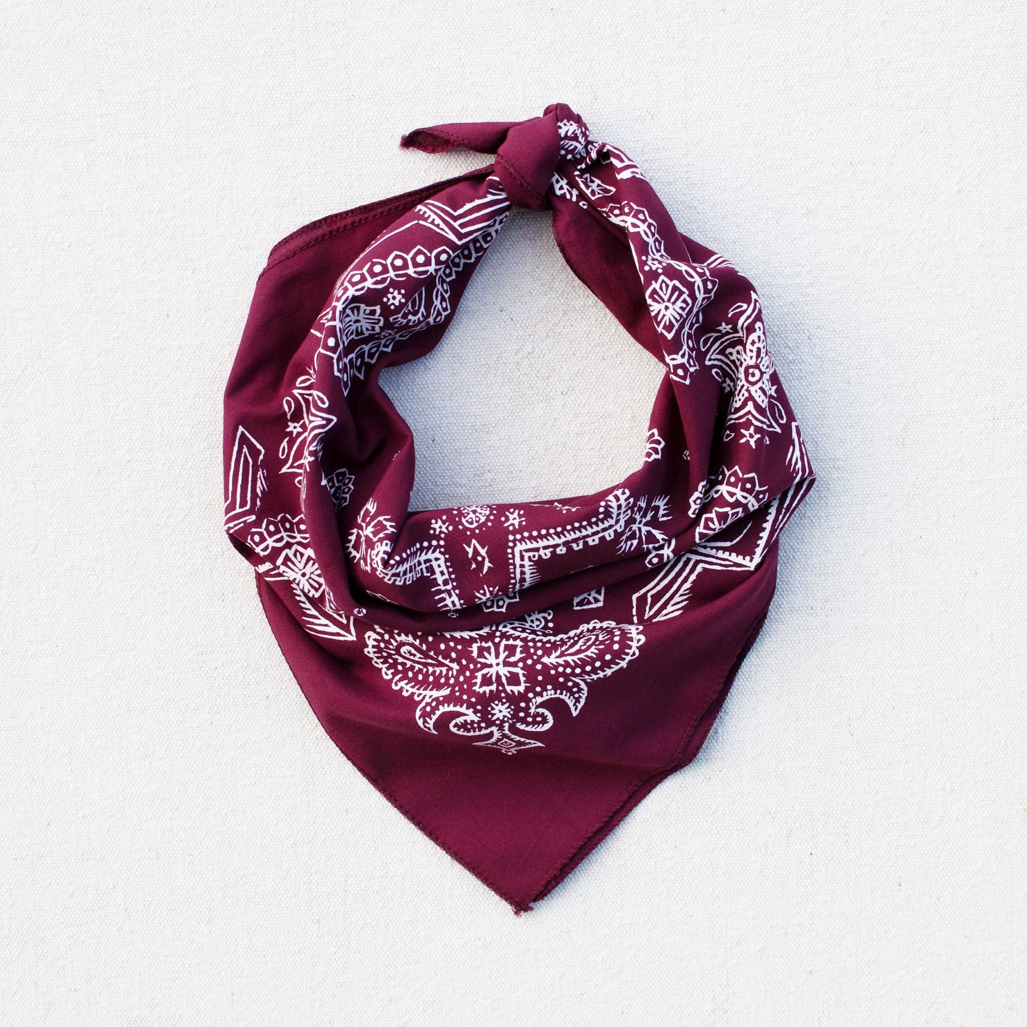 Abracadana – Großhandel Bandana – Unisex – Wein Sketchy Paisley Bandana0
