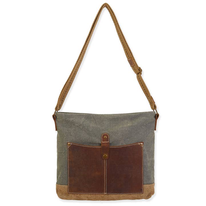 Headwear & Handbag Collections by Sun 'N' Sand - Wholesale Tote Bag - Unisex - Vintage, Uchi Crossbody with front Pocket