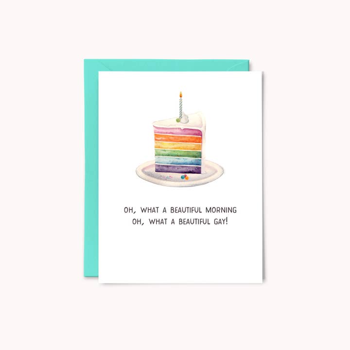 Beautiful Gay LGBTQ Birthday Card for wholesale by Paper Swan & Co.