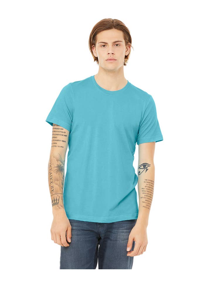 Print The Dream - Vendita all'ingrosso Maglietta - Uomo - Bella Canvas 3001 T-shirt, camicie bianche, camicie morbide unisex50