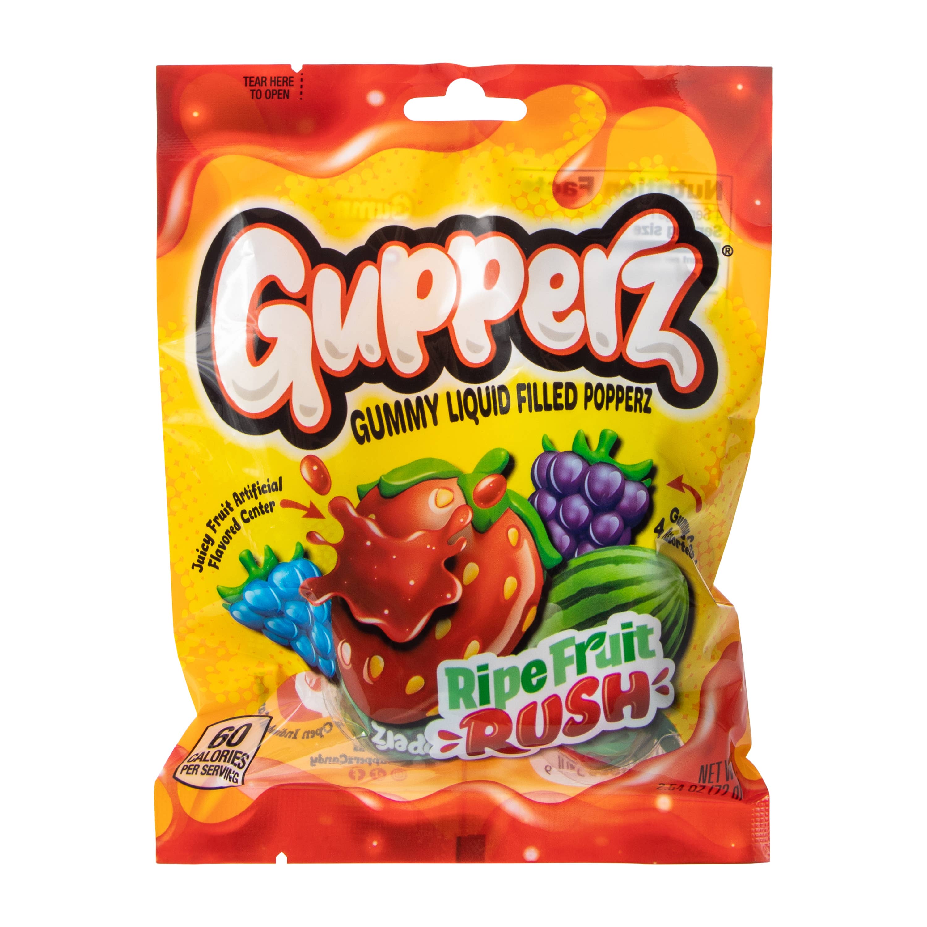 L&F Universal Goods - Wholesale Gummy - Gupperz Ripe Fruit Rush Gummy Liquid Popperz 12/2.54OZ0