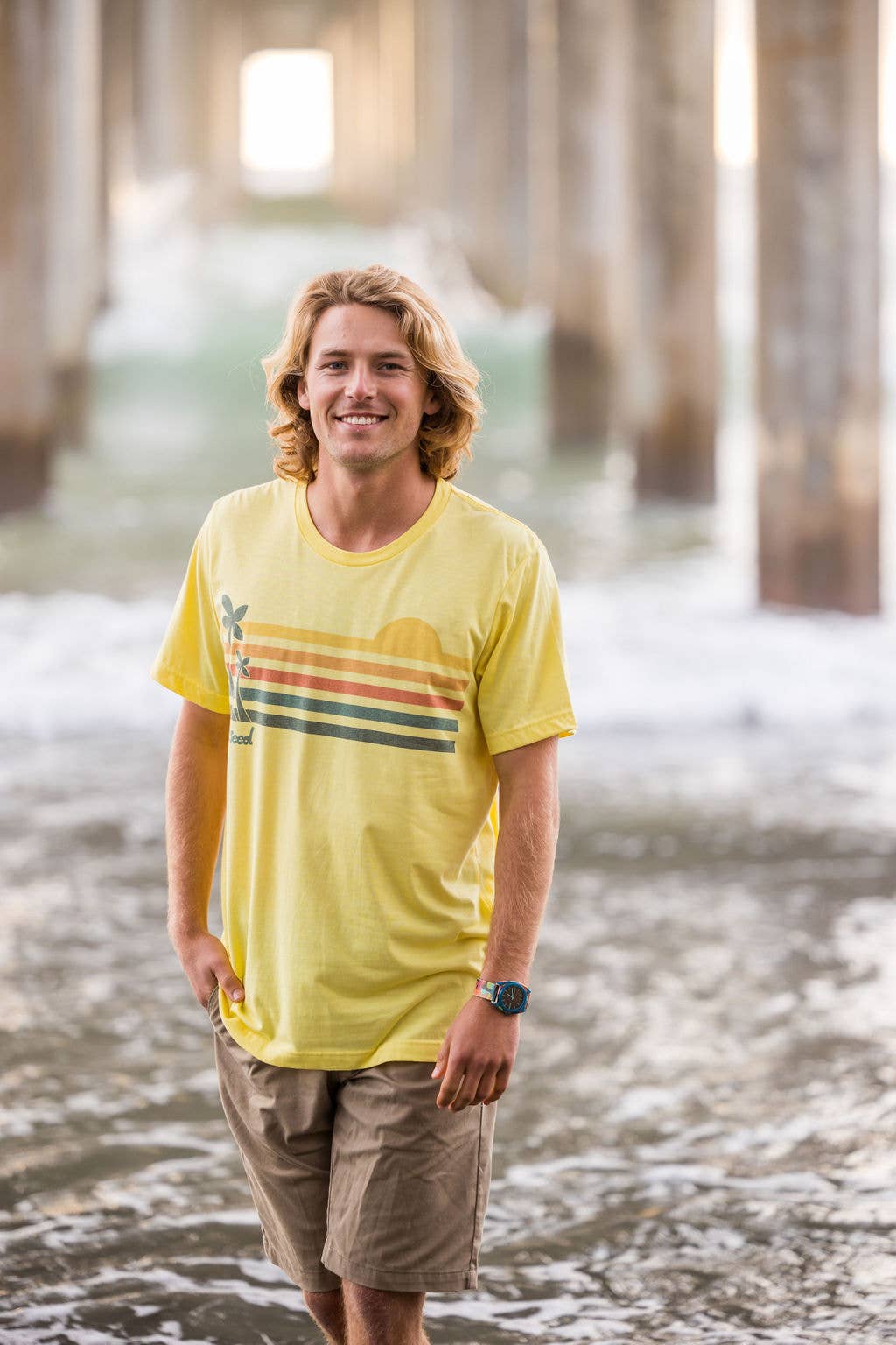 Goodseed Clothing - Wholesale Screen Printed T-Shirt - Men's - Rise N Shine Tee Yellow1