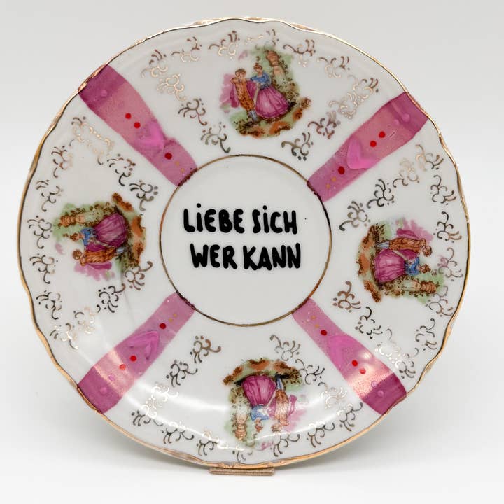 Wall plate mini LOVE YOURSELF IF YOU CAN "shiny collection" for wholesale by ohRuby