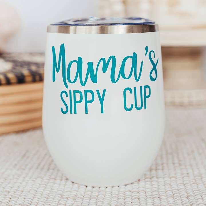 MAMA'S SIPPY CUP Insulated Wine Tumbler for wholesale by Salt and Sparkle