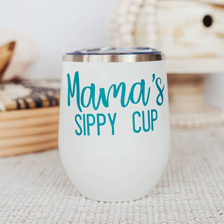 MAMA'S SIPPY CUP Insulated Wine Tumbler for wholesale by Salt and Sparkle